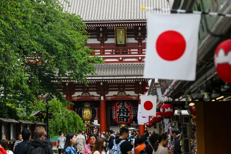 Foto bandeira do Japão